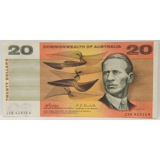 AUSTRALIA 1968 . TWENTY 20 DOLLARS BANKNOTE . PHILLIPS/RANDALL . STAR NOTE . ERROR